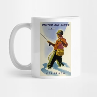 Colorado - Vintage Travel - United Airlines Mug